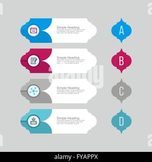 Infografiken Design Template Stock Vektor