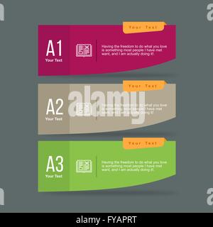 Infografiken Design Template Stock Vektor