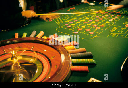 Las Vegas, Nevada, Casino, roulette Stockfoto