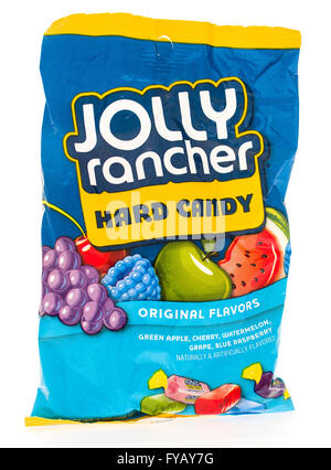 Winneconni, WI - 19. Juni 2015: Tasche Jolly Rancher Bonbons in verschiedenen Geschmacksrichtungen Stockfoto