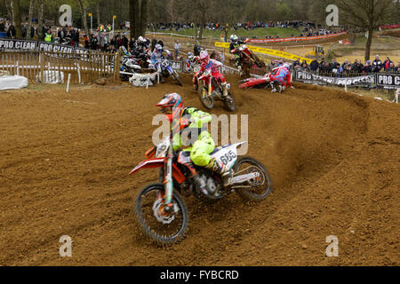 Kent, UK. 24. April 2016. Maxxis Motocross Meisterschaft Runde 2 in Kanada Höhen Kredit-24. April: Jason Richardson/Alamy Live-Nachrichten Stockfoto