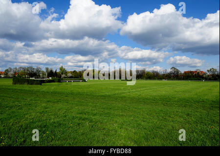 Rennen, Pferd, Partynice Wroclaw/Breslau, Polen, Open Season 2016, Wroclaw, Dolnoslaskie, Partynice, Polen, Europa, 24. April 2016, Stockfoto