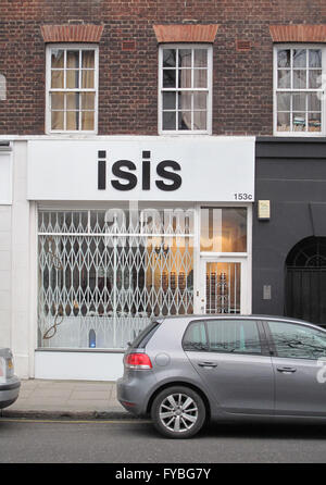 Datei-PIC: West-London, UK. 25. Januar 2016. Unglückliche Shopnamen von Optikern ISIS auf der Fulham Road in West London 26.01.2015 Credit: Theodore Liasi/Alamy Live-Nachrichten Stockfoto