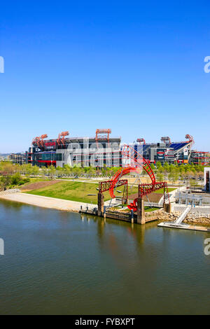 Das Nissan-Stadion in Nashville, Heimat der Tennessee Titans Football-team Stockfoto