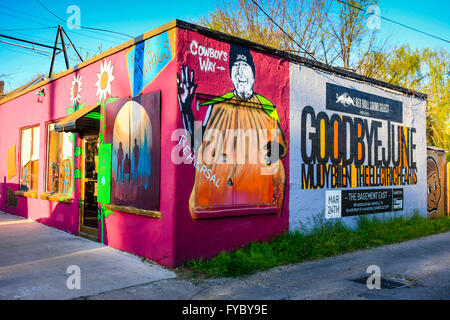 Performing Artist Co-op-Gebäude am Five Points in East Nashville Stockfoto