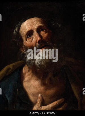 Guido Reni (1575-1642), St Peter Penitent ca.1600. Stockfoto