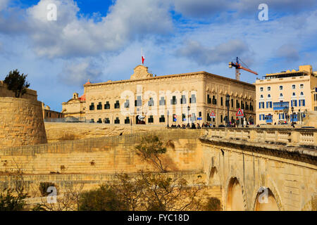 Auberge de Castilleet Leon, Floriana, Valletta, Malta Stockfoto