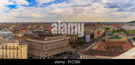 Budapest Panorama.View von St.-Stephans Basilika Stockfoto