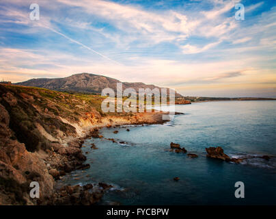 Bild des Castline auf der Insel Kreta in Griechenland. Stockfoto