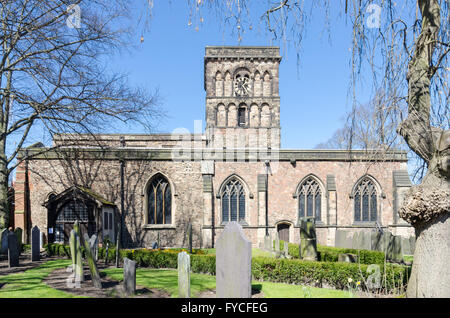 St.-Nikolaus-Kirche in der Nähe von Jewry Wall in Leicester Stockfoto