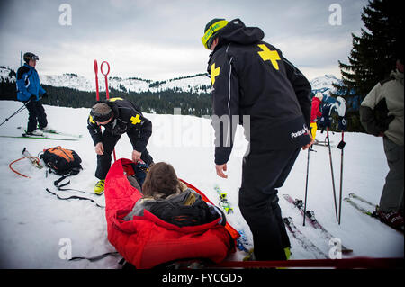 SKI PATROL Stockfoto