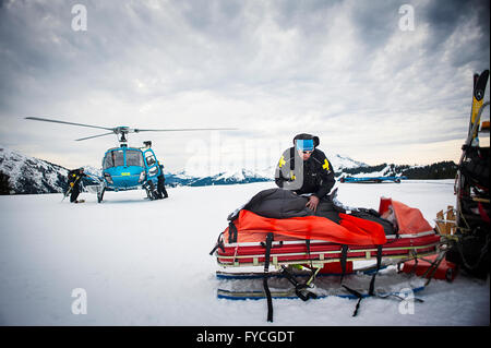 SKI PATROL Stockfoto