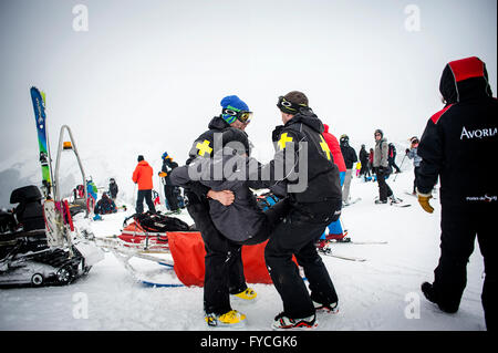 SKI PATROL Stockfoto