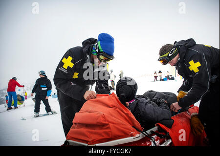 SKI PATROL Stockfoto