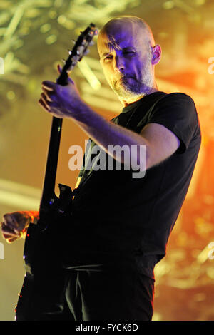 BARCELONA - Juli 19: Moby (Band) führt auf Poble Espanyol am 19. Juli 2011 in Barcelona, Spanien. Stockfoto