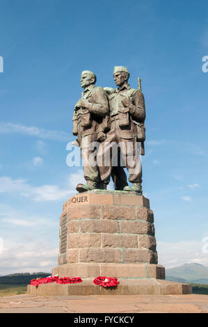 Commando Memorial, Spean Bridge, Lochaber, Schottland, Vereinigtes Königreich Stockfoto