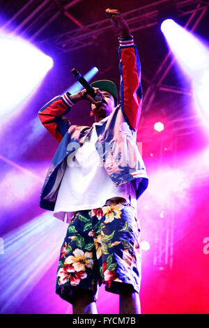 BARCELONA - 29 Mai: Earl Sweatshirt (US-amerikanischer Rapper und Mitglied der Hip hop Kollektiv Odd Future). Stockfoto