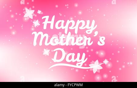 Glückliche Mutter Tag Vektor Kartendesign. Feiern Sie Muttertag mit dieser schönen Kartendesign als Geschenk für Ihre Mutter in ihrem Tag Stock Vektor