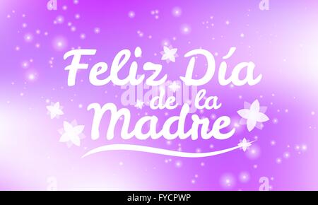 Glückliche Mutter Tag Vektor Kartendesign. Feiern Sie Muttertag mit dieser schönen Kartendesign als Geschenk für Ihre Mutter Stock Vektor