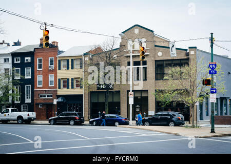 Chase Street in Midtown-Belvedere, Baltimore, Maryland. Stockfoto