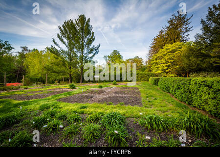 Gärten im Cylburn Arboretum in Baltimore, Maryland. Stockfoto