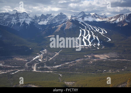 Nakiska Ski-Hügel in Kananaskis Country (Alberta, Kanada) Stockfoto