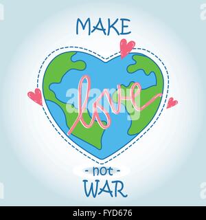 Die Herz-Welt - Liebe Stock Vektor