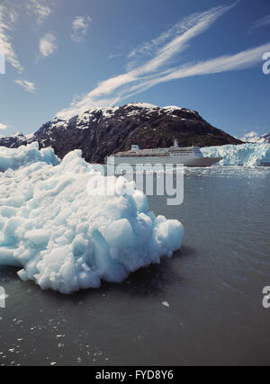 Berge und Gletscher in Alasksa Stockfoto