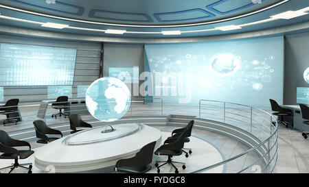 Futuristische Innenansicht Stockfoto