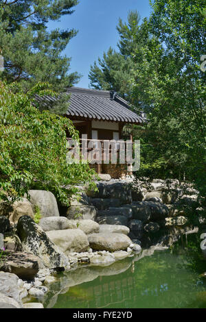 Koreanischer Garten Erholungspark Marzahn Blumberger Damm, Marzahn, Berlin, Deutschland Stockfoto