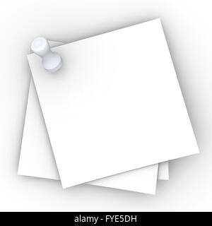 Angeheftete Notizen Stockfoto