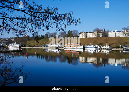 Hafen-Szene, Lappeenranta, Finnland Stockfoto