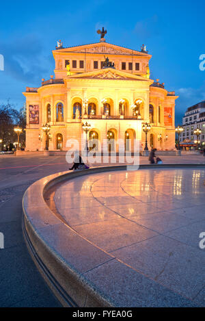 Europa, Deutschland, Frankfurt am Main, alte Oper, Opernplatz Stockfoto