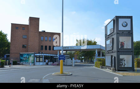 Werkstor, BMW-Werk, Am Juliusturm, Spandau, Berlin, Deutschland Stockfoto