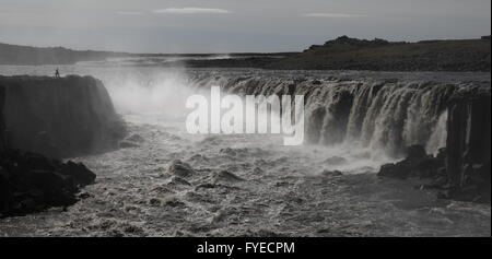 Selfoss. Jökulsárgljúfur canyon Stockfoto