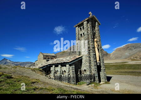 Kapelle Notre-Dame de Toute-Vorsicht bei der Iseran Stockfoto