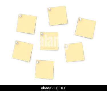 Angeheftete Notizen Stockfoto