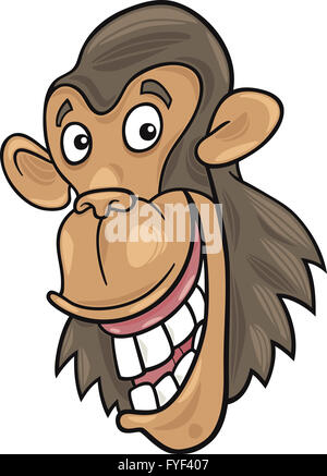 Cartoon-Schimpanse Stockfoto
