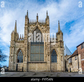 York Minster restauriert neu Ostfenster, York, UK. Stockfoto