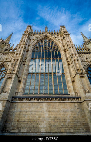 York Minster restauriert neu Ostfenster, York, UK. Stockfoto