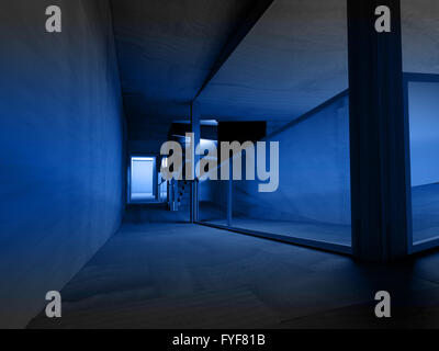 Konzeptionelle Architektur, Holz Speisesaal. Stockfoto