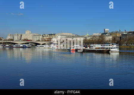 Waterloo Bridge, London, Vereinigtes Königreich Stockfoto