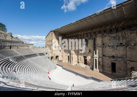 Die historische römische Theater, Orange, Département Vaucluse, Provence-Alpes-Côte d ' Azur, Frankreich Stockfoto