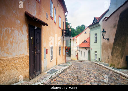 Prag. Alte, charmante Straßen Stockfoto