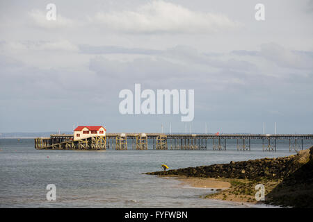 Murmelt Pier, die Swansea und Mumbles Stockfoto