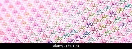 3d Illustration, original 3D-Rendering Fahrrad Stockfoto