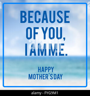 Zusammengesetztes Bild der Mütter Tag Gruß Stockfoto