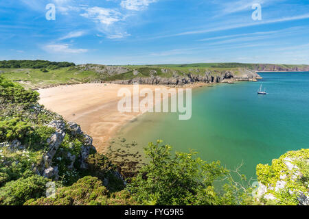 Barafundle Bay - Pembrokeshire Stockfoto