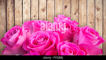 Zusammengesetztes Bild aus rosa Blüten Stockfoto