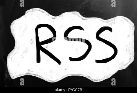 Social-Media-Konzept - Text handschriftlich auf einer Tafel Stockfoto